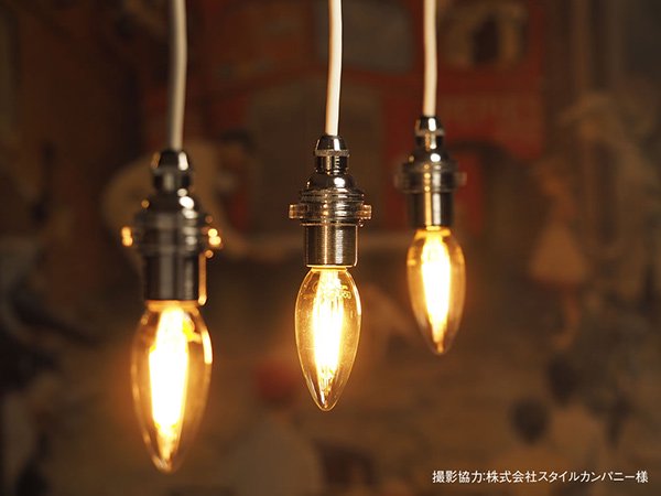 国内メーカー】【LED電球】[Siphon]シャンデリア電球（25W相当）口金