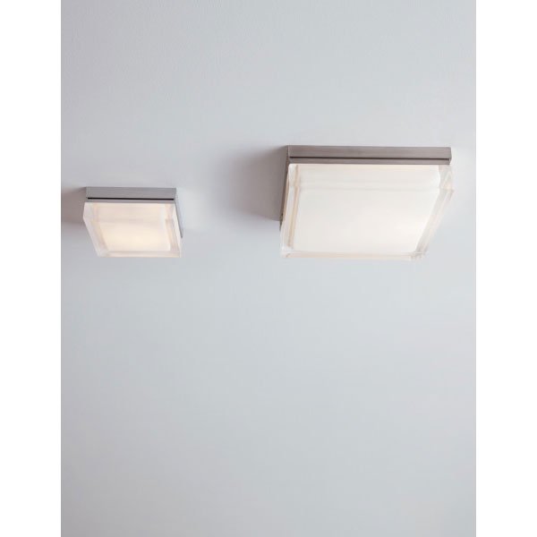 【TECH LIGHTING】アメリカ・スクエア型シーリングライト「BOXIE」L・1灯Antique Bronze（W230×L230×H56mm）