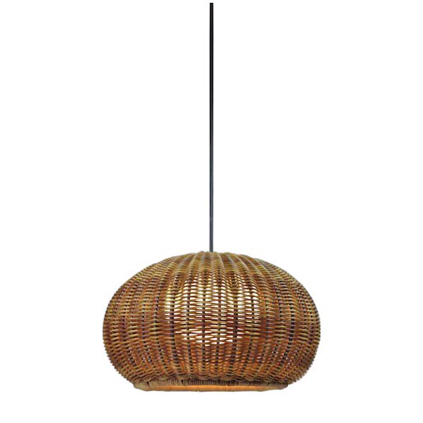 【Bover】 スペイン・アウトドア インテリア照明「Garota S/01 Outdoor」Graphite Brown Structure, Brown Shade (Φ270×H160mm)