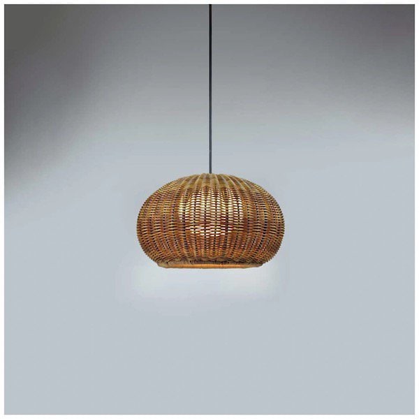 【Bover】 スペイン・アウトドア インテリア照明「Garota S/01 Outdoor」Graphite Brown Structure, Brown Shade (Φ270×H160mm)
