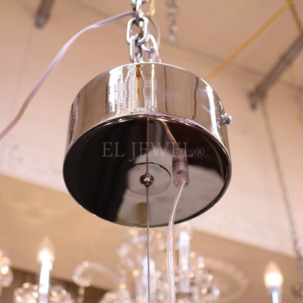 ガラスボールシェードペンダントライト13灯・シルバー（φ720×H530mm