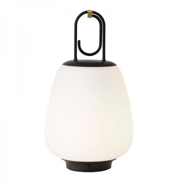 【&Tradition】デンマーク・北欧デザイン照明「Lucca SC51 table lamp」コードレステーブルランプ オパール-ブラック(Φ160×H280mm)