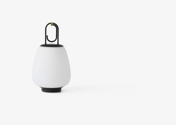 【&Tradition】デンマーク・北欧デザイン照明「Lucca SC51 table lamp」コードレステーブルランプ オパール-ブラック(Φ160×H280mm)