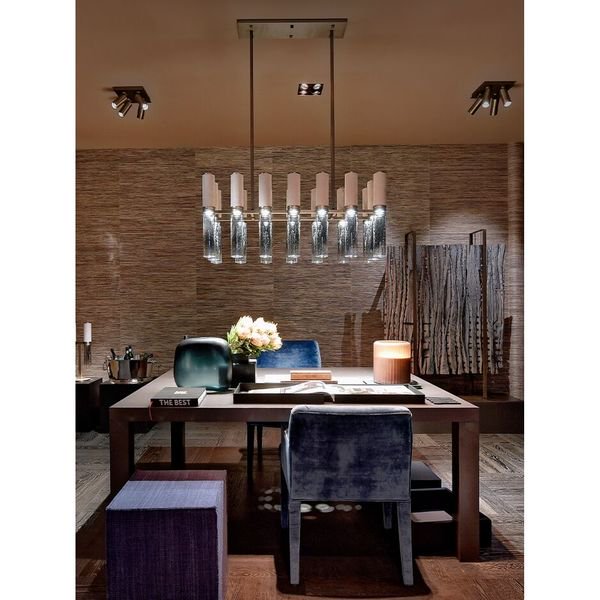 【MARETTI】オランダ・シーリングペンダントライト「INFINITO」16灯  BRONZE（W1160×D440×H507mm）