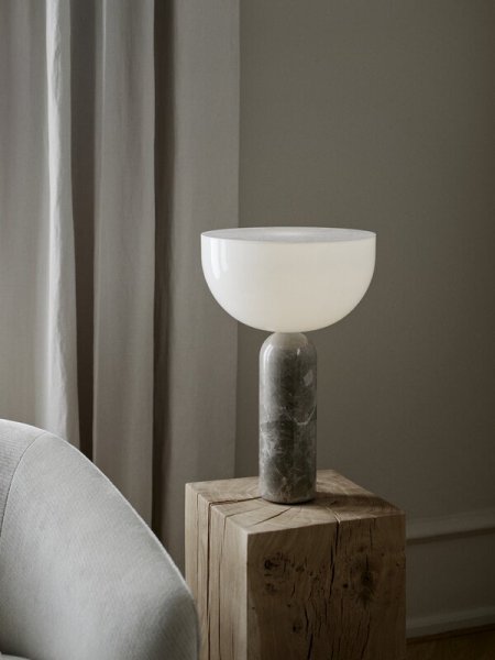 New Works】「Kizu table lamp, large, grey marble」テーブルランプ