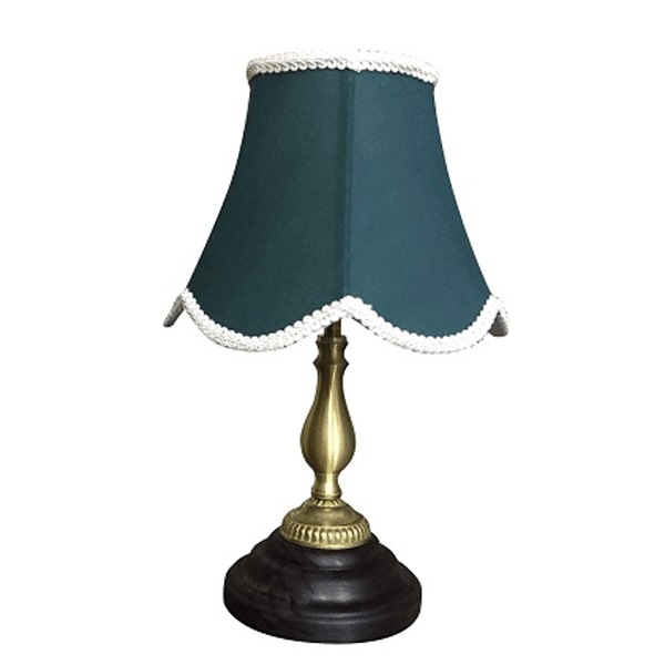 【LAMPS】アンティーク調シェードテーブルライト グリーン(W240×D240×H385mm)
