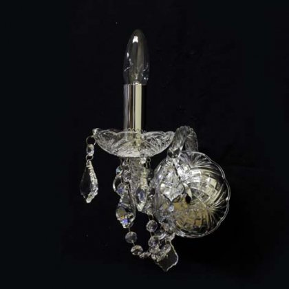 【2台在庫有！】クリスタルブラケット1灯 クローム（W130×D250×H330mm）