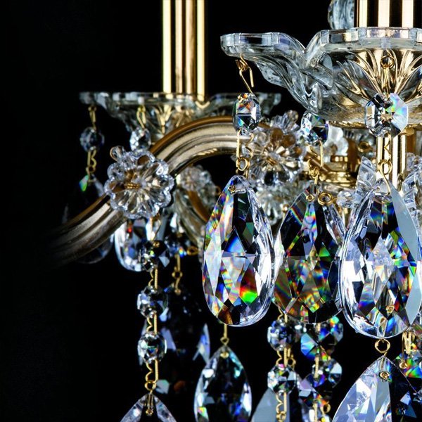 ART GLASS】クリスタルシャンデリア「MARIA TEREZIA」5灯(W600×H600mm 