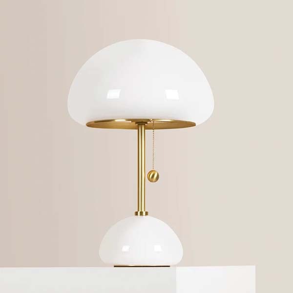 【MITZI】アメリカ・モダンテーブルライト「Cortney」1灯・ホワイト（Φ299×H464mm）