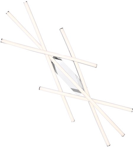 【WAC LIGHTING】クロームシャンデリアシーリングライト「Divergence」9灯（L1111×W1111×H140mm）