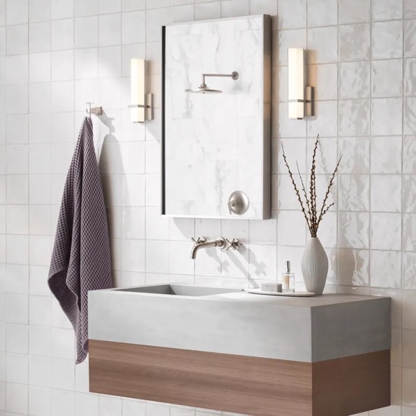 【TECH LIGHTING】アメリカ・ウォールライト「Milan 13 Bath」シルバー（W79×D110×H310mm）