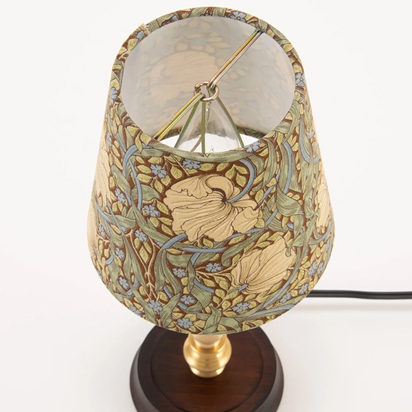 William Morris】アンティーク調シェードミニスタンドランプ