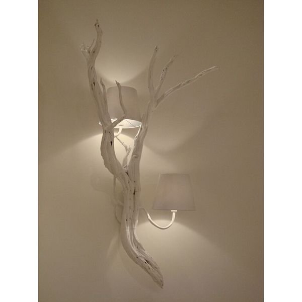 【MARETTI】オランダ・シェードウォールライト「OAK」2灯 WHITE（W500×H1000mm）