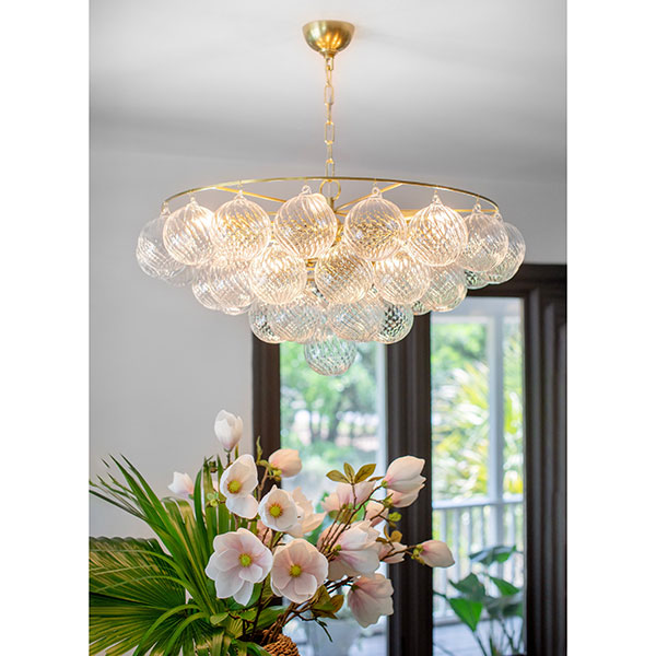 Bubble large Gold シャンデリア Bubble large Gold シャンデリア