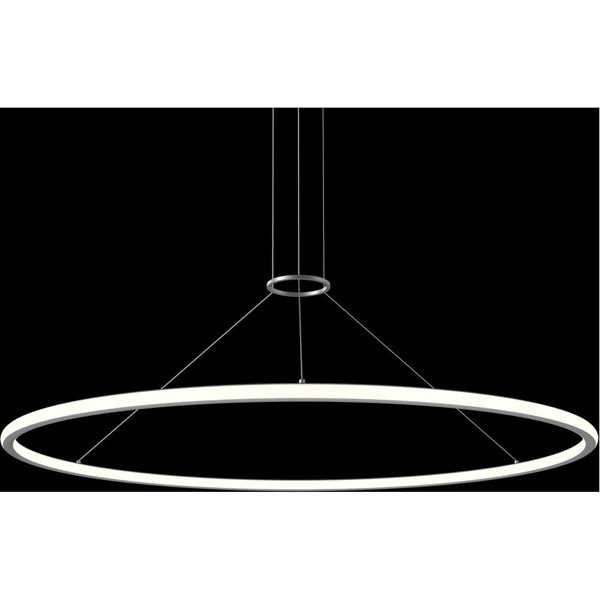 【Sonneman】アメリカ・デザイン照明 ペンダントライト「Luna LED 61.5 inch」2灯・サテンアルミニウム（W1562×H38mm）