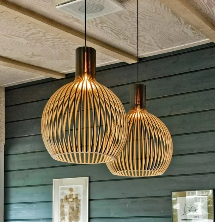 北欧デザインペンダントライト 1灯・ウッド（φ230～φ550mm） | EL JEWEL