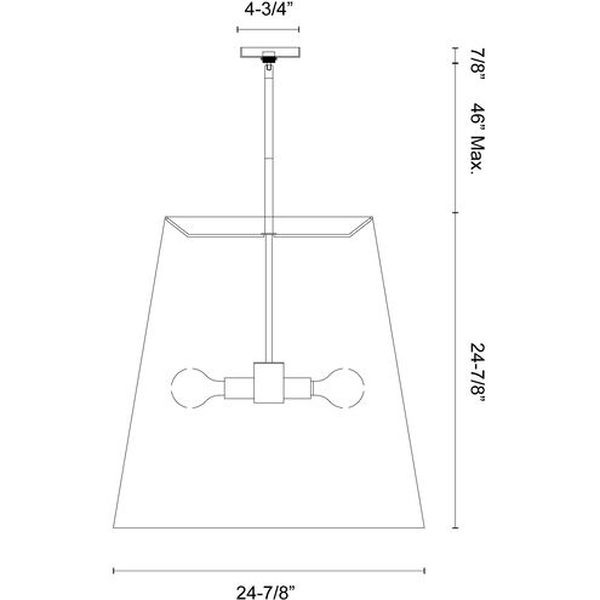 【Alora】アメリカ  デザイン照明ペンダントライト 「Calor」 3灯 ブラック×ゴールド/ブロンズ（W632×H632mm）