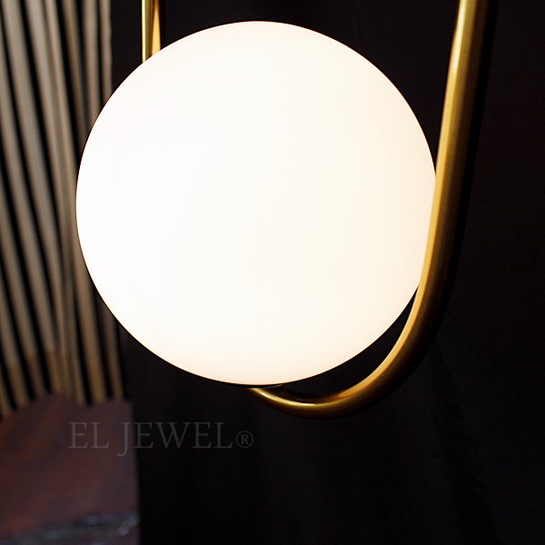 ガラスボールシェードペンダントライト1灯（W200×H400mm）