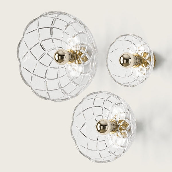 【aromas】 スペイン・インテリア照明「LOTTO」ウォールライト1灯 ゴールド/シルバー (φ200×D116mm)