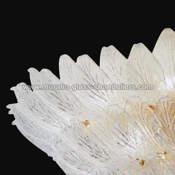 【MURANO GLASS CHANDELIERS】イタリア・ヴェネチアンガラスシーリングライト21灯「CANDANCE」（W1500×H550mm）