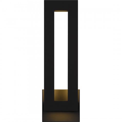 【QUOIZEL】アメリカ・デザイン照明 アウトドア LEDウォールライト「Pompeii」ブラック(W140×D100×H460mm)