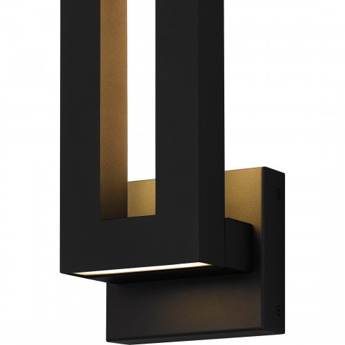 【QUOIZEL】アメリカ・デザイン照明 アウトドア LEDウォールライト「Pompeii」ブラック(W140×D100×H460mm)