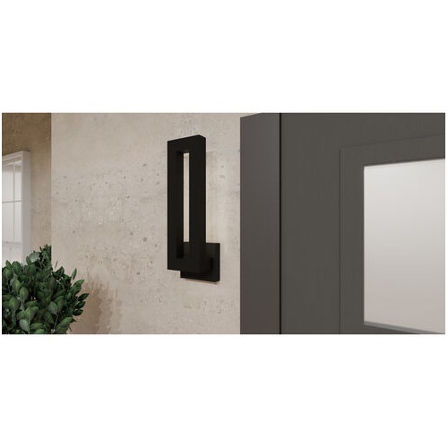 【QUOIZEL】アメリカ・デザイン照明 アウトドア LEDウォールライト「Pompeii」ブラック(W140×D100×H460mm)