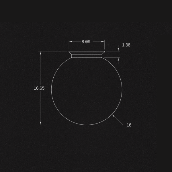 【ALLIED MAKER】 アメリカ・インテリア照明「Flush Globe 16