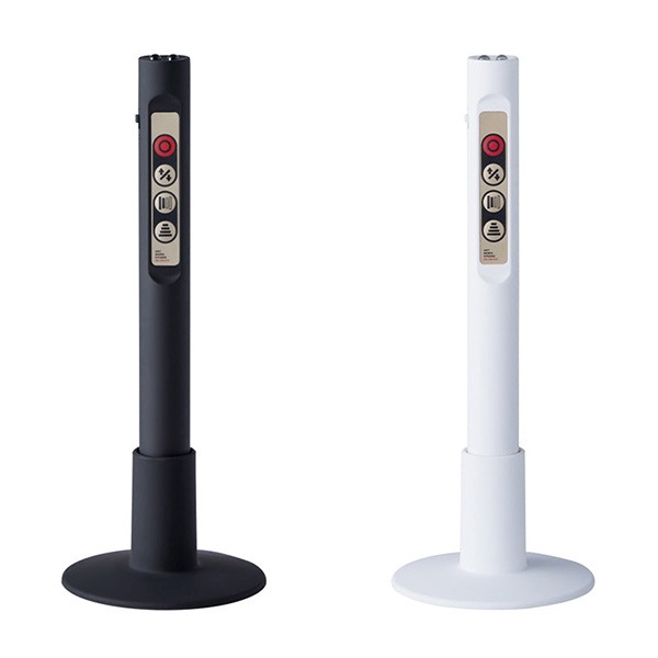 グローLEDフロアランプ「Glow LED-floor lamp」ブラック／ホワイト（Φ380×H1500mm）