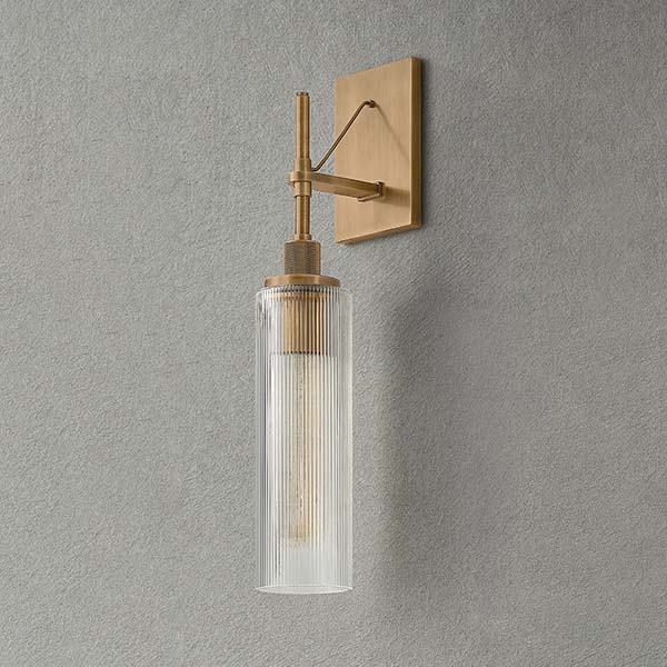 【TROY】アメリカ・デザイン照明 ウォールライト「Shenandoah」1灯 PATINA BRASS（W121×D153×H559mm）