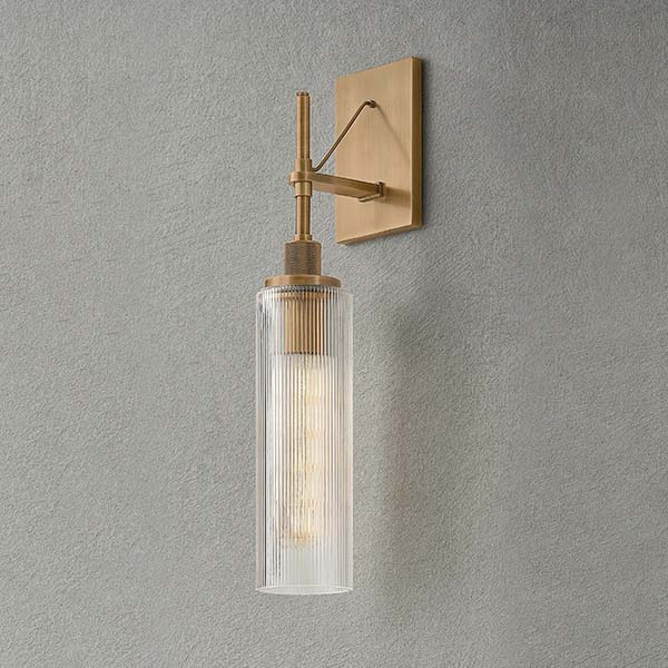 【TROY】アメリカ・デザイン照明 ウォールライト「Shenandoah」1灯 PATINA BRASS（W121×D153×H559mm）