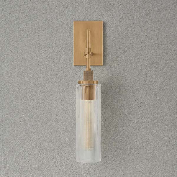 【TROY】アメリカ・デザイン照明 ウォールライト「Shenandoah」1灯 PATINA BRASS（W121×D153×H559mm）