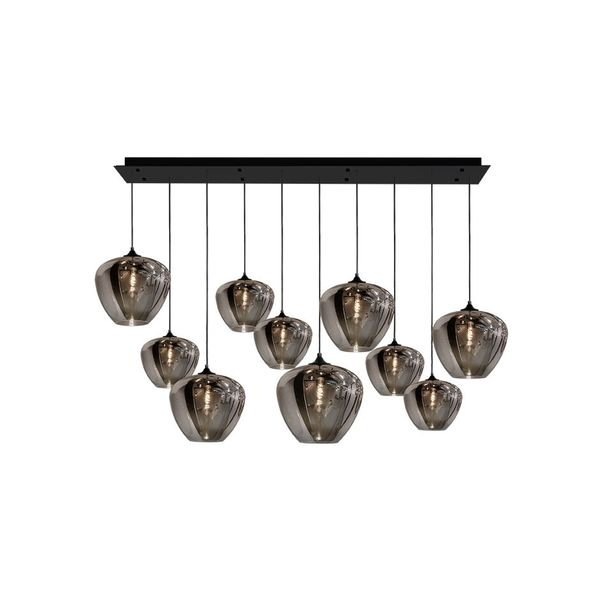 【MARETTI】オランダ・シーリングペンダントライト「TULIP」10灯  SMOKE（W1200×H1500mm）