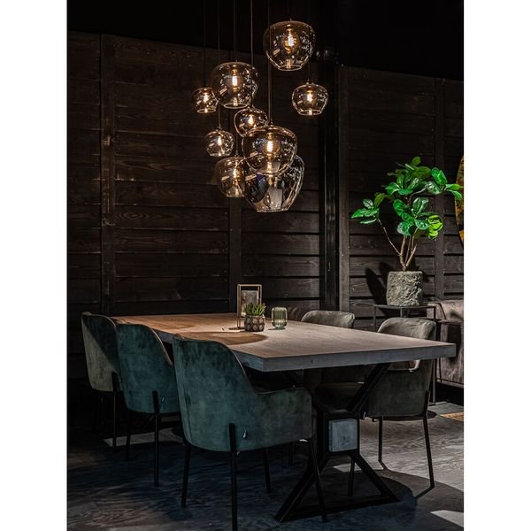 【MARETTI】オランダ・シーリングペンダントライト「TULIP」10灯  SMOKE（W1200×H1500mm）