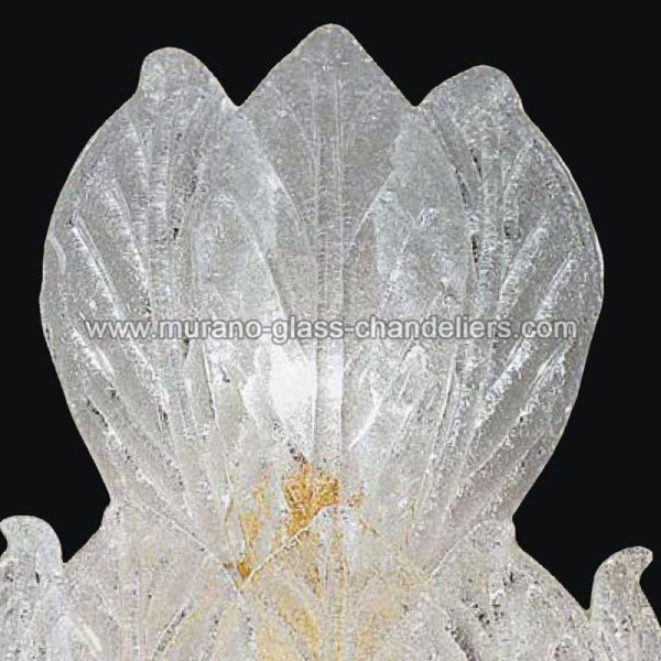 【MURANO GLASS CHANDELIERS】イタリア・ヴェネチアンガラスウォールライト5灯「CANDANCE」（W400×H640mm）