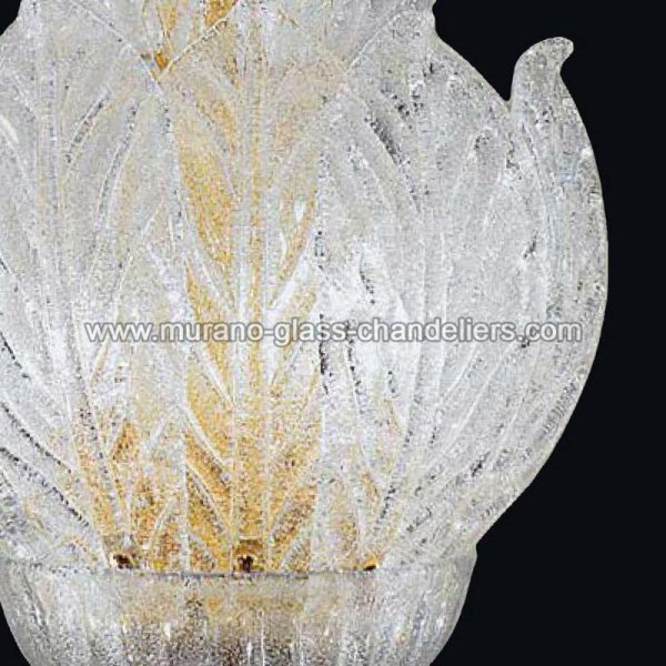 【MURANO GLASS CHANDELIERS】イタリア・ヴェネチアンガラスウォールライト5灯「CANDANCE」（W400×H640mm）