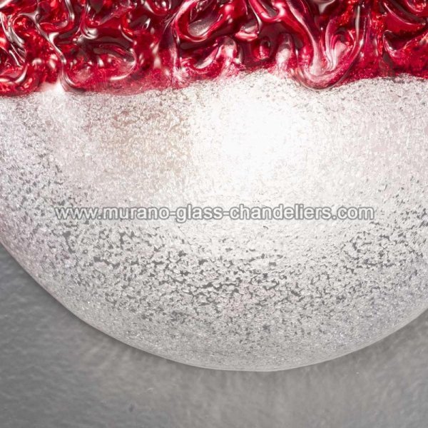 【MURANO GLASS CHANDELIERS】イタリア・ヴェネチアンガラスウォールライト1灯「PHARA」（W260×D130×H130mm）