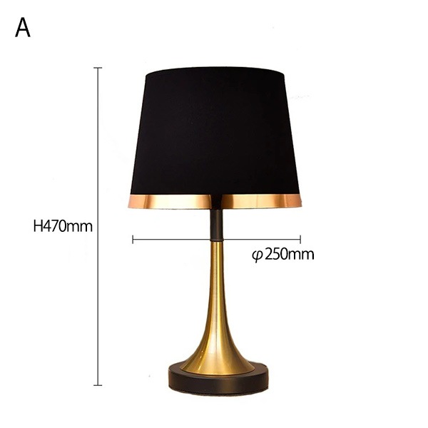 【リーズナブル】デザイン照明　モダンテーブルライト　ブラック・ホワイト（φ250×H470mm）