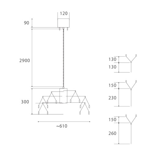 【HERMOSA】メモリア ペンダントランプ 1灯「MEMORIA PENDANT LAMP」（φ610×H300mm）