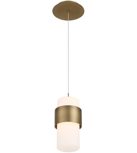 【WAC LIGHTING】ミニペンダントライト「Banded」1灯（L127×W127×H235mm）