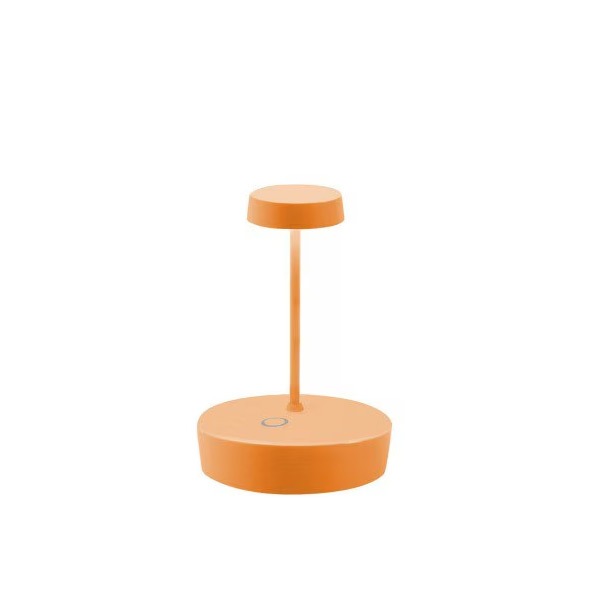 【70％OFF！アウトレット大特価セール】【1台在庫有！】【zafferano】イタリア「Swap mini Pro」スワップ ミニ プロ テーブル ランプ シェード付き マットオレンジ（Φ100mm）