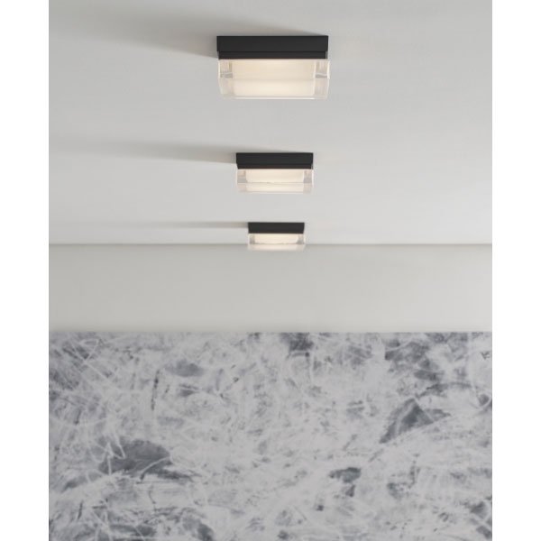 【TECH LIGHTING】アメリカ・スクエア型シーリングライト「BOXIE」S・1灯Antique Bronze（W130×L130×H56mm）