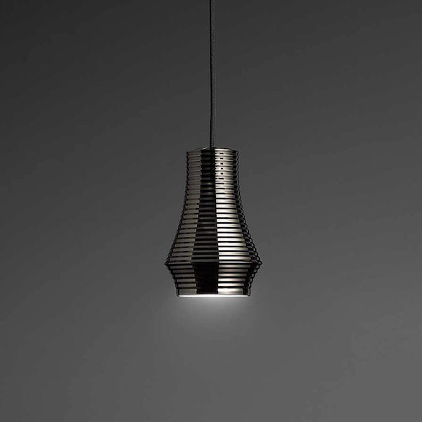 【Bover】 スペイン・インテリア照明「Tibeta 01」Antique Brass, Black Fabric Cable
 (Φ120×H180mm)
