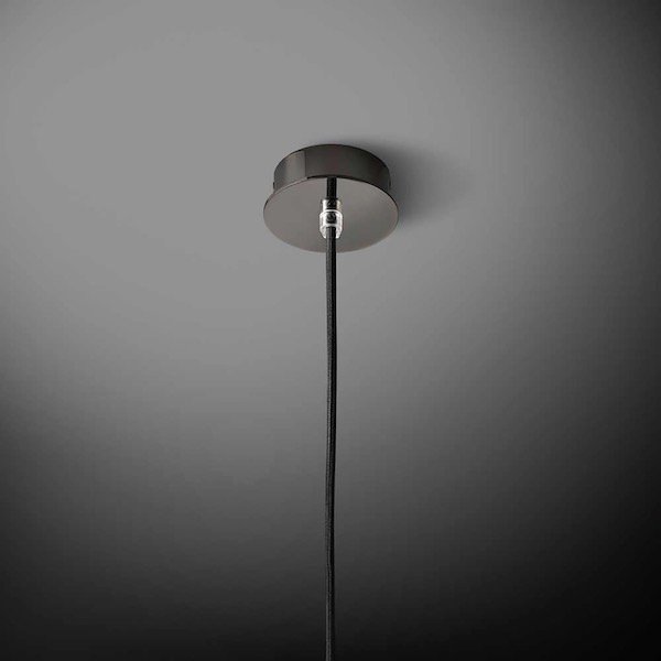 【Bover】 スペイン・インテリア照明「Tibeta 01」Antique Brass, Black Fabric Cable
 (Φ120×H180mm)
