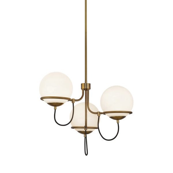 【Alora】アメリカ・Alba デザイン照明 ペンダントライト3灯 ゴールド(Φ581×H458mm)