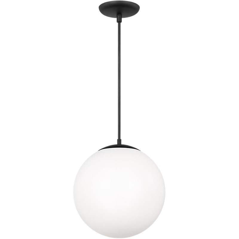 【Visual Comfort】アメリカ・デザイン照明 ペンダントライト「Leo Hanging Globe Extra Large」1灯・ミッドナイトブラック（W355×H374mm）