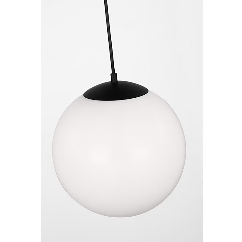 【Visual Comfort】アメリカ・デザイン照明 ペンダントライト「Leo Hanging Globe Extra Large」1灯・ミッドナイトブラック（W355×H374mm）