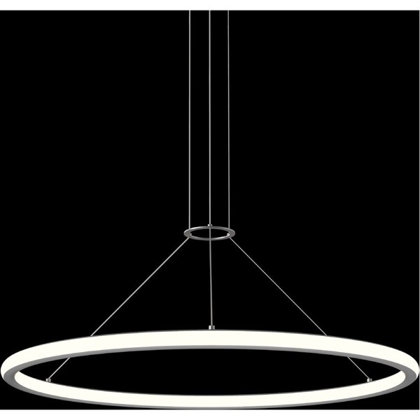 【Sonneman】アメリカ・デザイン照明 ペンダントライト「Luna LED 37.5 inch」2灯・サテンアルミニウム(W953×H38mm)