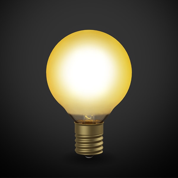 国内メーカー】【LED電球】[Siphon] Ball50 Frost(グロス) 口金E17