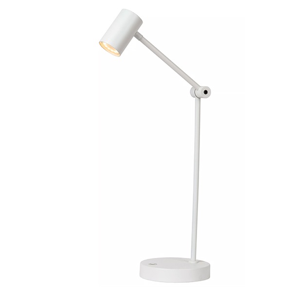 【LUCIDE】ベルギー デザイン照明 充電式テーブルライト「TIPIK」White（W289×H525mm）